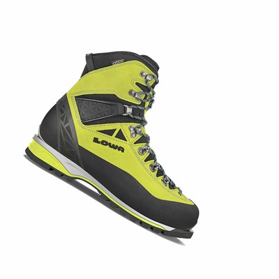 Lowa Alpine Expert GTX Bergschuhe Herren Hellgrün Schwarz | ALQH-05431