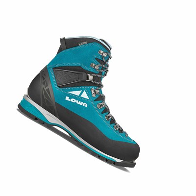 Lowa Alpine Expert GTX Ws Bergschuhe Damen Türkis Blau | TBDR-10657