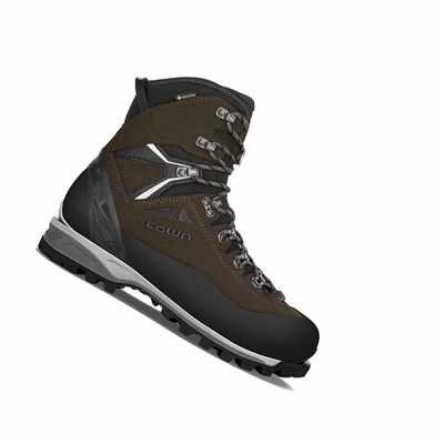 Lowa Alpine Expert II GTX Jagdstiefel Herren Dunkelbraun Schwarz | TGWA-79380