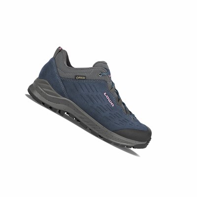 Lowa Explorer GTX Lo WS Winterstiefel Damen Navy Lila | SFWV-81649