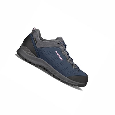 Lowa Explorer II GTX Lo Ws Winterstiefel Damen Navy Lila | QTOX-94526