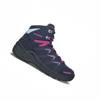 Lowa Innox Pro GTX Mid Junior Wanderschuhe Kinder Navy | MOPU-40578