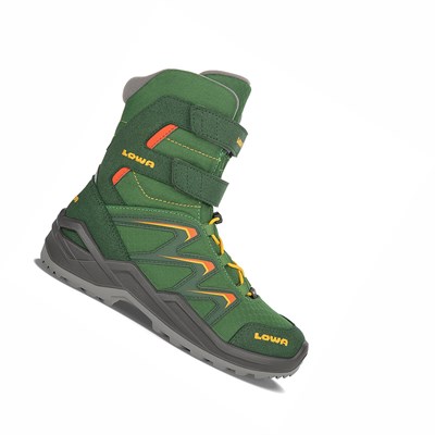 Lowa Maddox Warm GTX Hi Wanderschuhe Kinder Grün Orange | MASP-53849