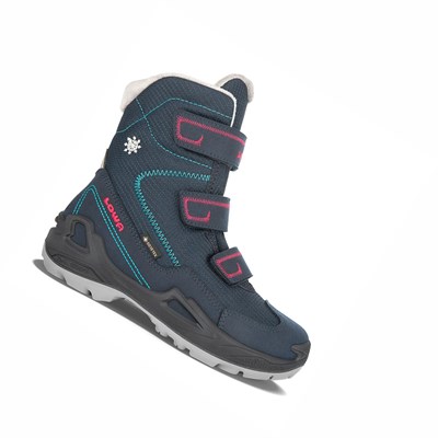 Lowa Milo GTX Hi Wanderschuhe Kinder Navy | LADB-49581