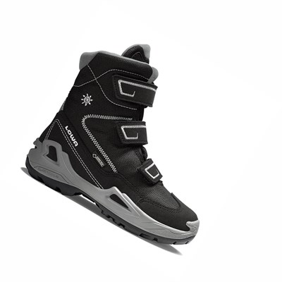 Lowa Milo GTX Hi Wanderschuhe Kinder Schwarz Hellgrau | UYJZ-60438