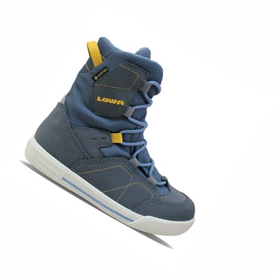 Lowa Raik GTX Mid Wanderschuhe Kinder Dunkelblau Blau | FWHY-21975