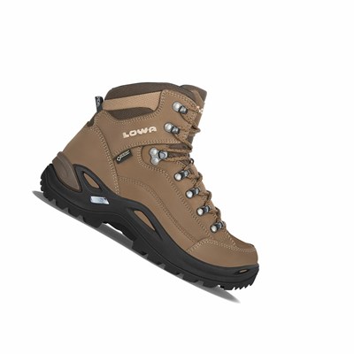 Lowa Renegade GTX Mid Ws Wanderschuhe Damen Grau Braun | ICYK-46109