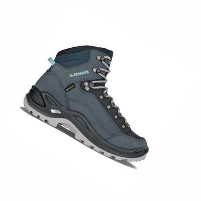 Lowa Renegade GTX Mid Ws Wanderschuhe Damen Blau | NCLR-12374