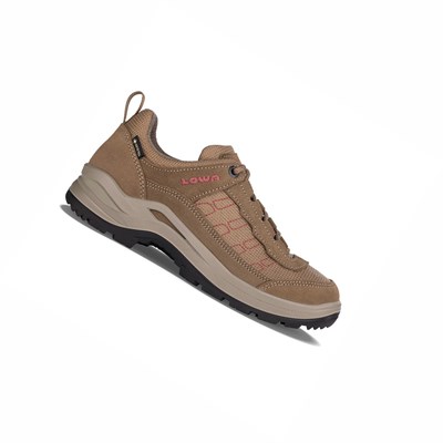 Lowa Taurus Pro GTX Lo Ws Wanderschuhe Damen Grau Braun | ZFKP-68247