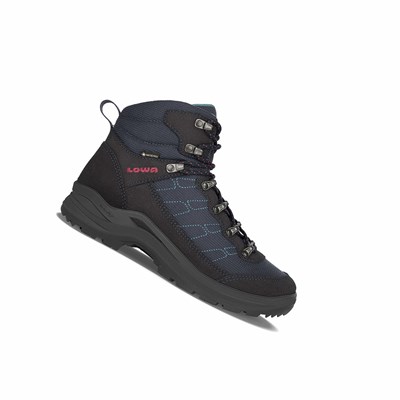Lowa Taurus Pro GTX Mid Ws Wanderschuhe Damen Navy | MJIN-60583