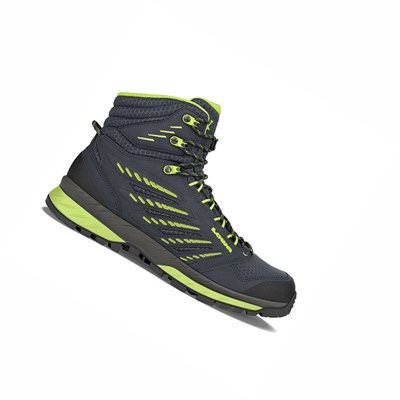 Lowa Trek Evo GTX Mid Winterstiefel Herren Navy Hellgrün | POAU-93482
