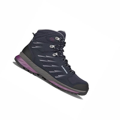 Lowa Trek Evo GTX Mid Ws Winterstiefel Damen Navy | CKGM-36810