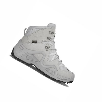 Lowa Zephyr GTX Mid Ws Wanderschuhe Damen Hellgrau | TFJZ-78046
